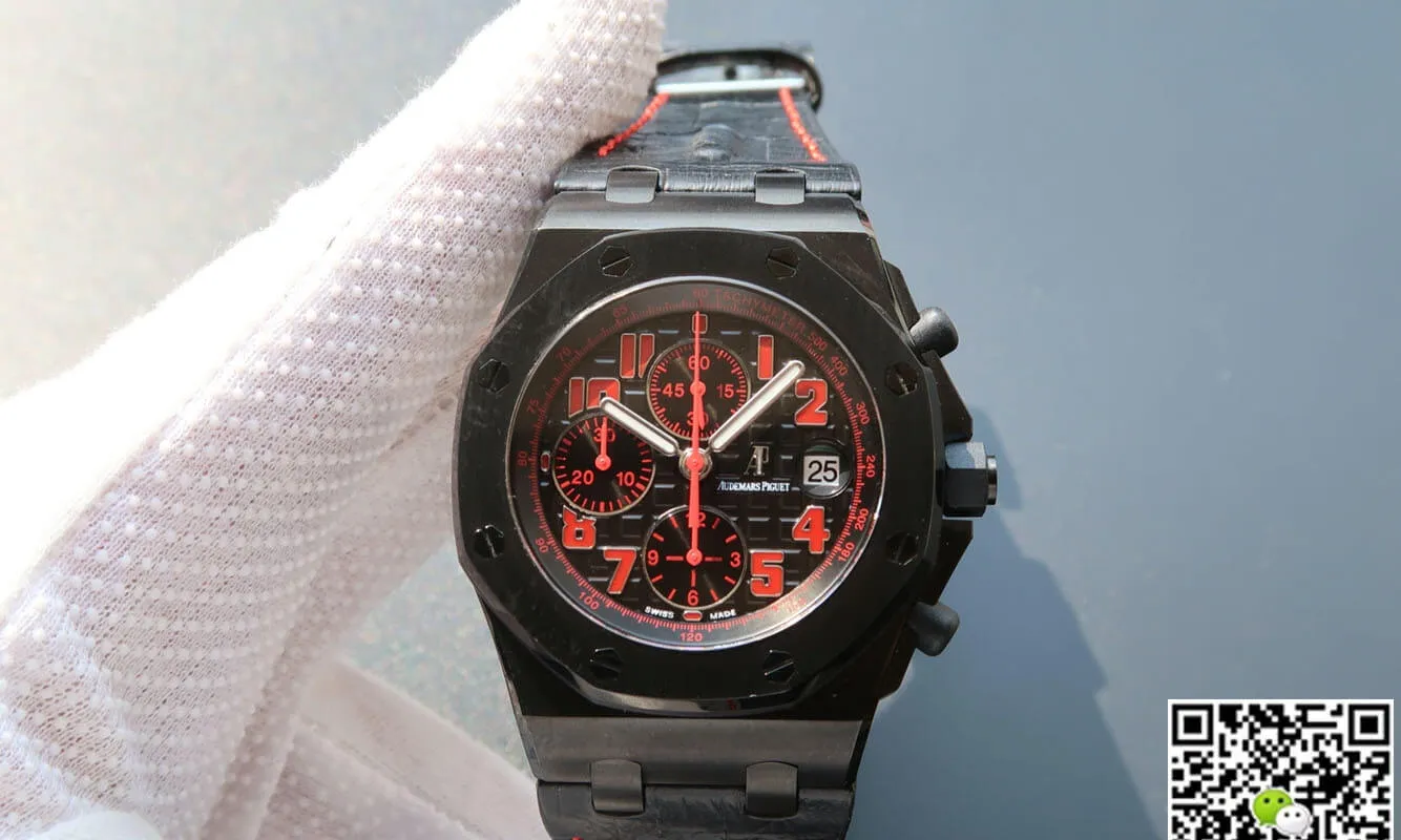 Audemars Piguet Royal Oak Offshore 26186SN.OO.D101CR.01 JF Factory 1:1 Best Edition Replica Watch Black Strap